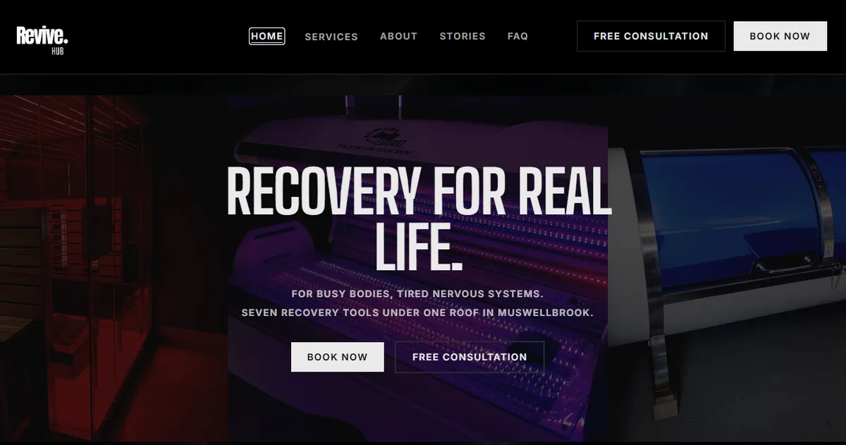 Revive Hub homepage